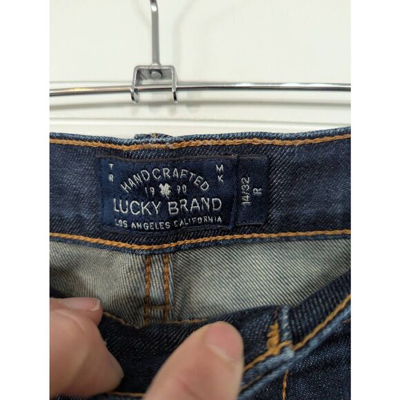 Lucky Brand Sweet N Low Jeans women's size 14/32 dark rinse Bootcut festival - Picture 3 of 6